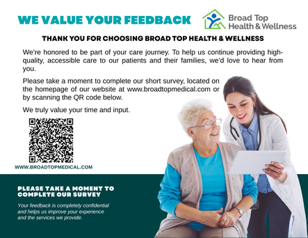 A patient smiling while participating in the experience survey